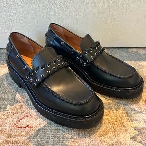 Black Chloe Chunky Loafers